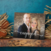 Verlobtes Skript Benutzerdefiniertes Foto Plaque Fotoplatte (Seite)