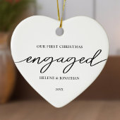 Verlobtes Weihnachten Keramik Ornament