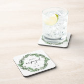 Verlobtes Weihnachtsgeschenk für Paare Getränkeuntersetzer (Rechte Seite)