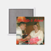 Verlobung001, Michelle & Robert, August 11, 20... Magnet (Vorderseite/Rückseite)