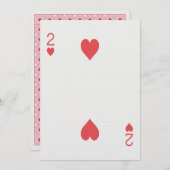 Verlobung 2 der Herzkarte Las Vegas Einladung (Vorne/Hinten)