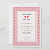 Verlobung 2 der Herzkarte Las Vegas Einladung (Rückseite)