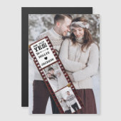 Verlobung Ankündigung Foto Magnetkarte (Vorne/Hinten)