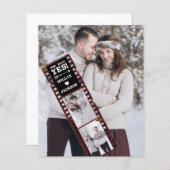 Verlobung Ankündigung Foto Sie sagte ja (Vorne/Hinten)