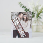 Verlobung Ankündigung Foto Sie sagte ja (Stehend Vorderseite)