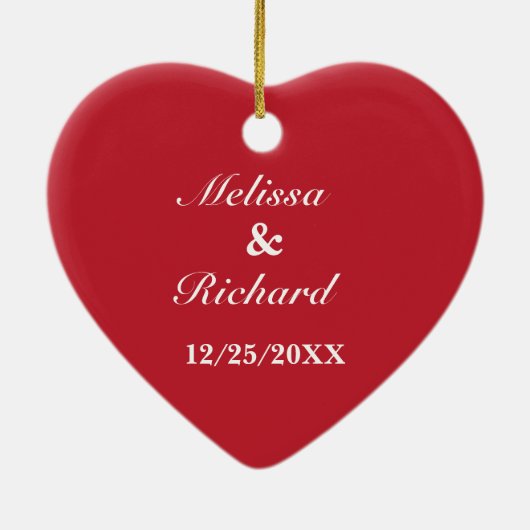 Verlobung Ankündigung Ornament (Hinten)