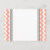 Verlobung Ankündigung Postcard Coral Gray (Rückseite)