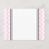 Verlobung Ankündigung Postkarte Rosa Grau (Rückseite)