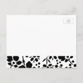 Verlobung Ankündigung Postkarten Schwarz und Weiß (Rückseite)