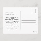 Verlobung Ankündigung sagte sie ja Foto Postkarte (Rückseite)