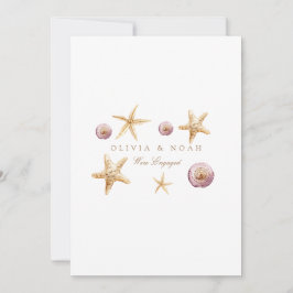 Verlobung-Ankündigungskarte für das Tropical Beach Ankündigung