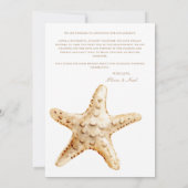 Verlobung-Ankündigungskarte für das Tropical Beach Ankündigung (Rückseite)