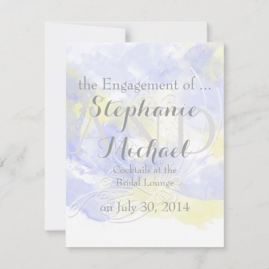 Verlobung Announc Ankündigung (Rückseite)