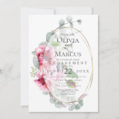 VERLOBUNG | Aquarellpinsel Einladung (Vorderseite)