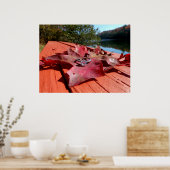 Verlobung auf Herbstleaf Poster (Küche)