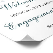 Verlobung Begrüßungszeichen Poster (Ecke)