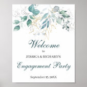 Verlobung Begrüßungszeichen Poster (Vorne)