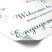 Verlobung Begrüßungszeichen Poster (Ecke)