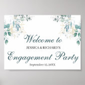 Verlobung Begrüßungszeichen Poster (Vorne)