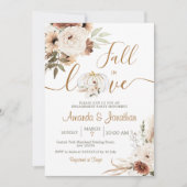 Verlobung Boho Floral Party Einladung (Vorderseite)