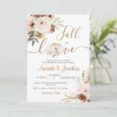 Verlobung Boho Floral Party Einladung (Stehend Vorderseite)