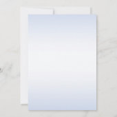 Verlobung Botanical Blue Flowers Einladung (Rückseite)