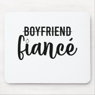 Verlobung Boyfriend Verlobte Verheiratet Man Weddi Mousepad