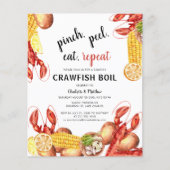 Verlobung Crawfish Boil Einladung (Vorderseite)