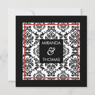 VERLOBUNG: Damast-Farben 11 Einladung