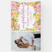 Verlobung der Aquarellfarben Banner (Vertikal)