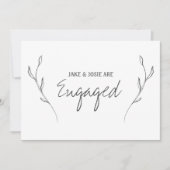 Verlobung der Flora und Fauna, Ankündigung verlobt (Vorderseite)