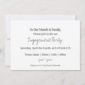 Verlobung der Flora und Fauna, Ankündigung verlobt (Rückseite)