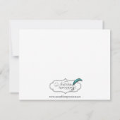 Verlobung der Hochzeit in Urlaubsort San Francisco Einladung (Rückseite)