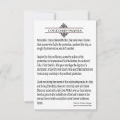 Verlobung der religiösen katholischen Kirche — RSVP Karte (Rückseite)