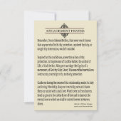 Verlobung der religiösen katholischen Kirche — RSVP Karte (Rückseite)