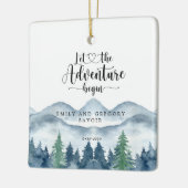 Verlobung der Wasserfarbe Keramikornament (Links)