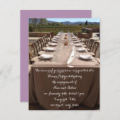 Verlobung Dinner Party Einladung (Vorne/Hinten)