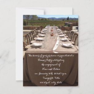 Verlobung Dinner Party Einladung