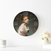 Verlobung durch Eugene de Blaas Große Wanduhr (Zuhause)