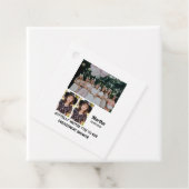 Verlobung Dusche Custom 3 FotoCollage Geschenkanhänger (Beispiel)