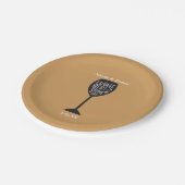 VERLOBUNG DUSCHE Weinglas JEDE FARBE Teller (Schrägansicht)