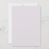 Verlobung | Dusty Blue und Violet Foliage Einladung (Rückseite)