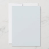 Verlobung | Dusty Blue und Violet Foliage Einladung (Rückseite)