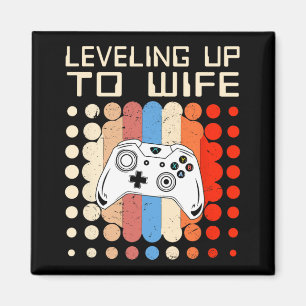 Verlobung Ehefrau Gaming Engagement Braut Ankündig Magnet