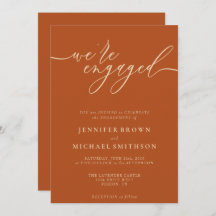 Verlobung Einfache Terracotta