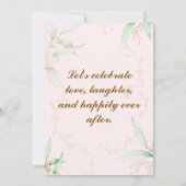 Verlobung Einladung (Rückseite)