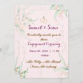 Verlobung Einladung (Vorne/Hinten)