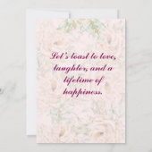 Verlobung Einladung (Rückseite)