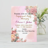 Verlobung Einladung (Stehend Vorderseite)