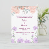 Verlobung Einladung (Stehend Vorderseite)